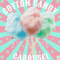 Cotton candy carousel candle