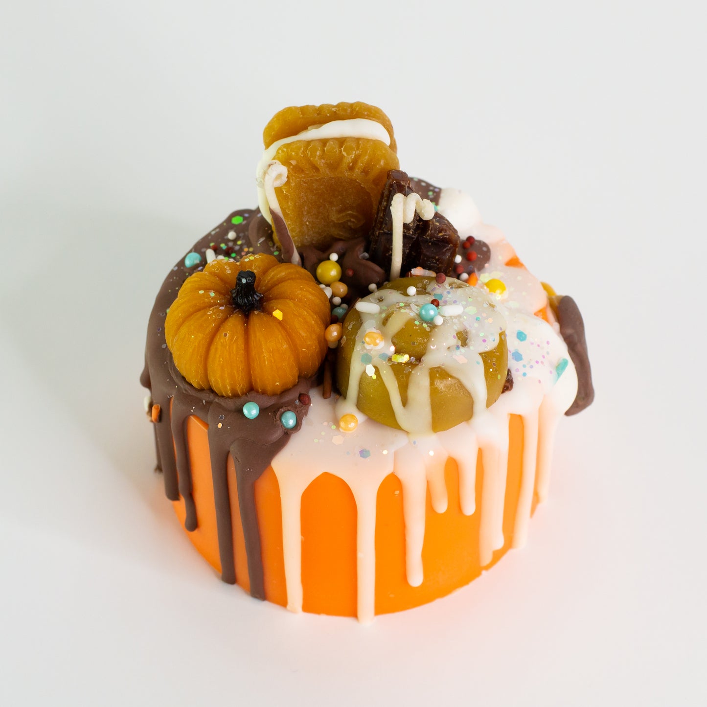Pumpkin Crunch cake candle