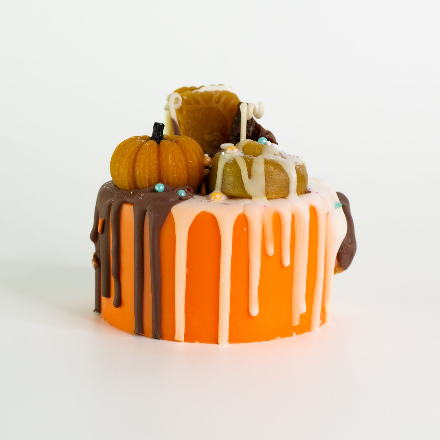 Pumpkin Crunch cake candle
